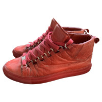 Balenciaga Trainers Leather in Red