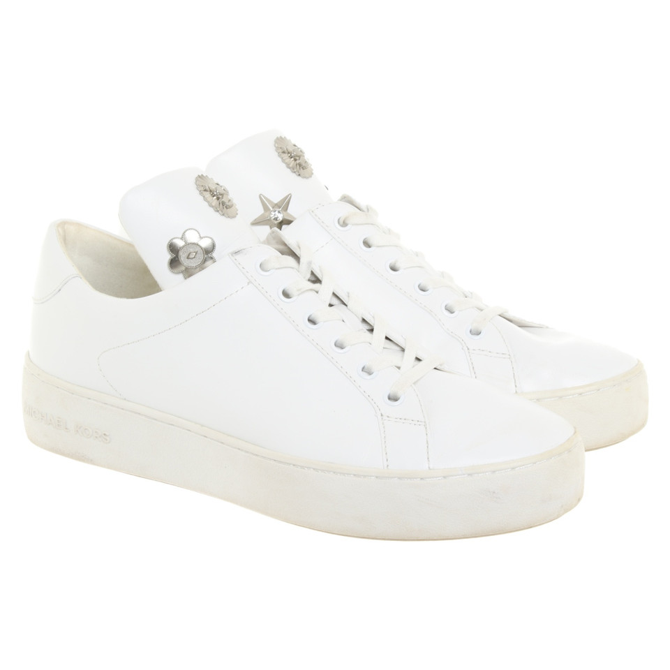 Michael Kors Chaussures à lacets en Cuir en Blanc