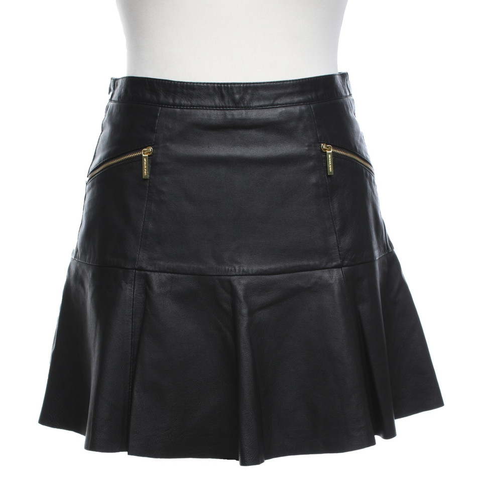 Michael Kors Skirt Leather in Black