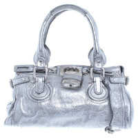 Chloé Handtasche in Silber-Metallic