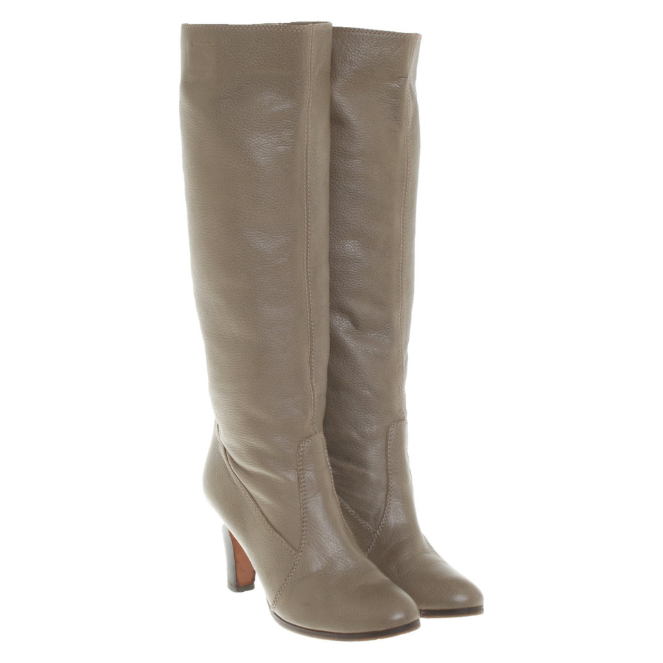 L'autre Chose Boots Leather in Grey