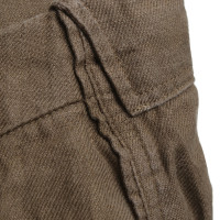 Balenciaga Linnen shorts in khaki