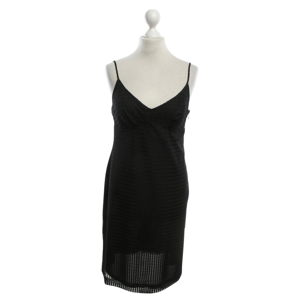 Jil Sander Black dress with hole pattern