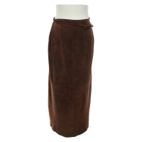 Riani Skirt Suede in Brown