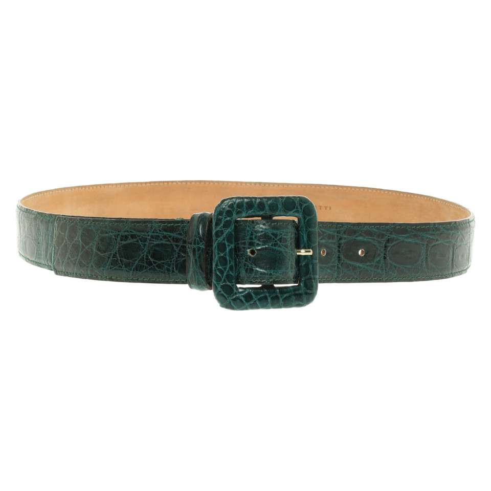 Fratelli Rossetti Ceinture en Cuir en Vert