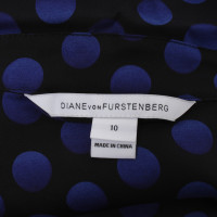 Diane Von Furstenberg Robe « Catherine » en bleu / noir