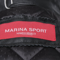 Marina Rinaldi Jacket/Coat Leather in Black