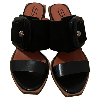 Santoni Sandals Leather in Black