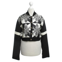 Fausto Puglisi Bomber in bianco / nero