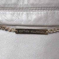 Matthew Williamson Veste en cuir en gris