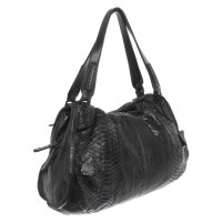 Reptile's House Handbag Leather in Black
