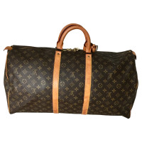 Louis Vuitton Keepall 55 aus Canvas in Braun