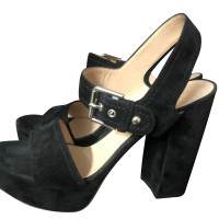 Gianvito Rossi Sandales en Daim en Noir