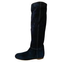 Car Shoe Suede Boots in Blauw