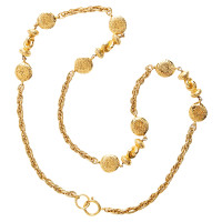 Chanel CC-Logo-Medaillon-Halskette