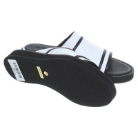 Helmut Lang Leather sandals in black and white