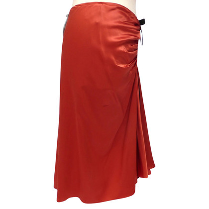 Lanvin Silk skirt with ruffles