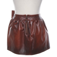 Red Valentino Skirt Leather in Brown