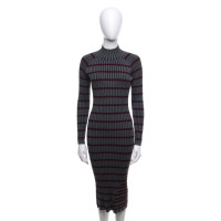 T By Alexander Wang Knit dress in grey / Bordeaux