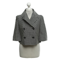 Diane Von Furstenberg Short jacket in black and white