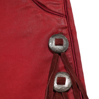Isabel Marant Paire de Pantalon en Coton en Rouge