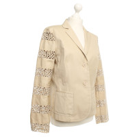 Escada Cotton jacket with lace pattern