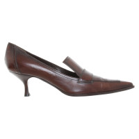 Sergio Rossi Pumps/Peeptoes en Cuir en Marron