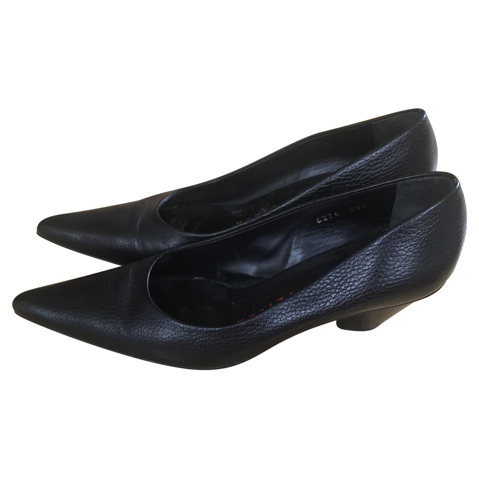 Walter Steiger Pumps/Peeptoes en Cuir en Noir