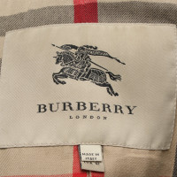 Burberry Jacke/Mantel aus Leder in Grün