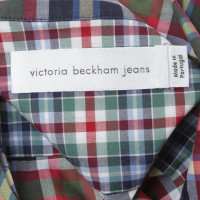 Victoria Beckham Robe avec motif à carreaux
