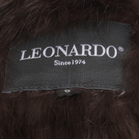 Andere Marke Leonardo - Echtfelljacke in Dunkelbraun