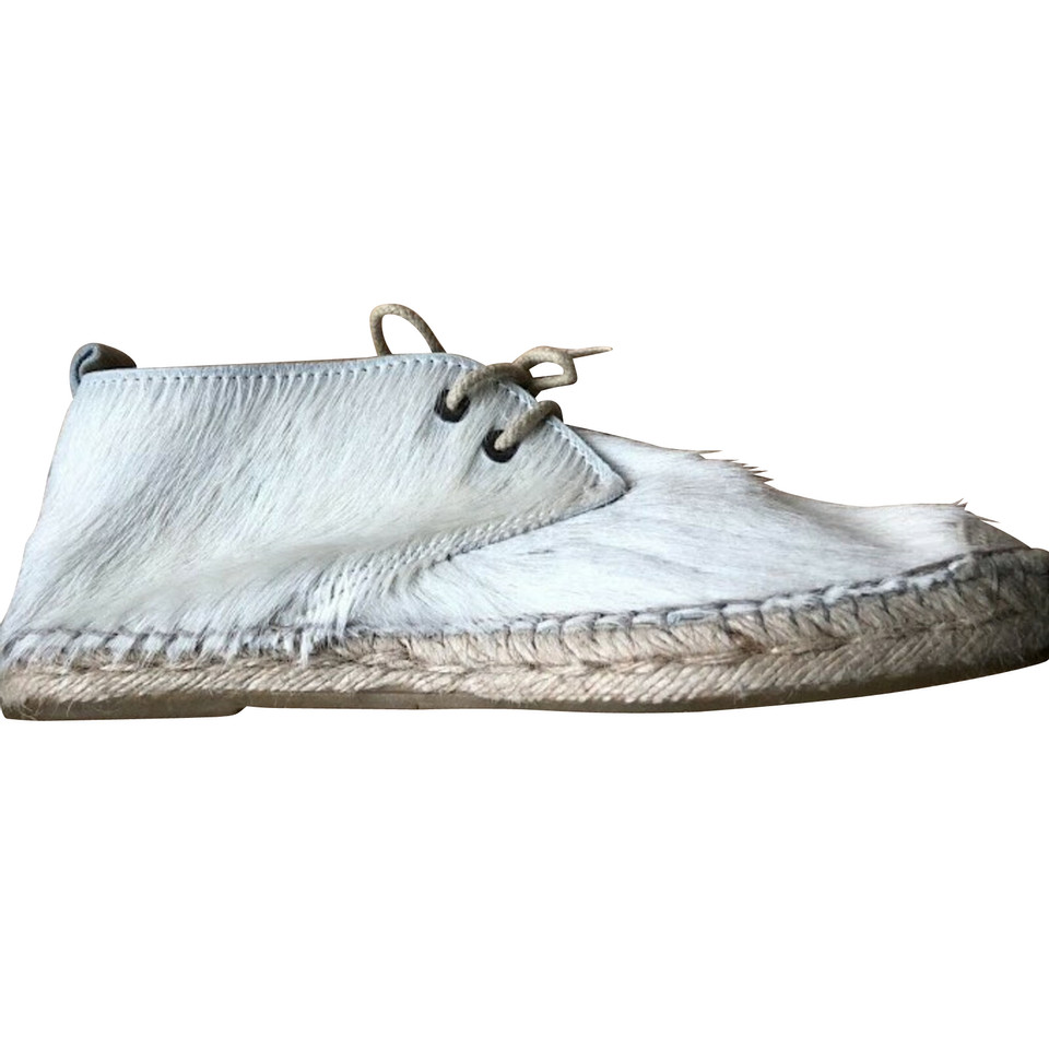 Fred De La Bretoniere Lace-up shoes Leather in Cream