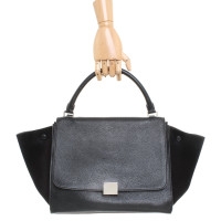 Céline Trapeze Bag aus Leder in Schwarz