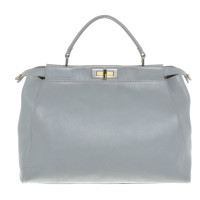 Fendi Peekaboo Bag Large Leather in Grey