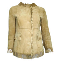 Dolce & Gabbana Jacket/Coat Leather in Ochre