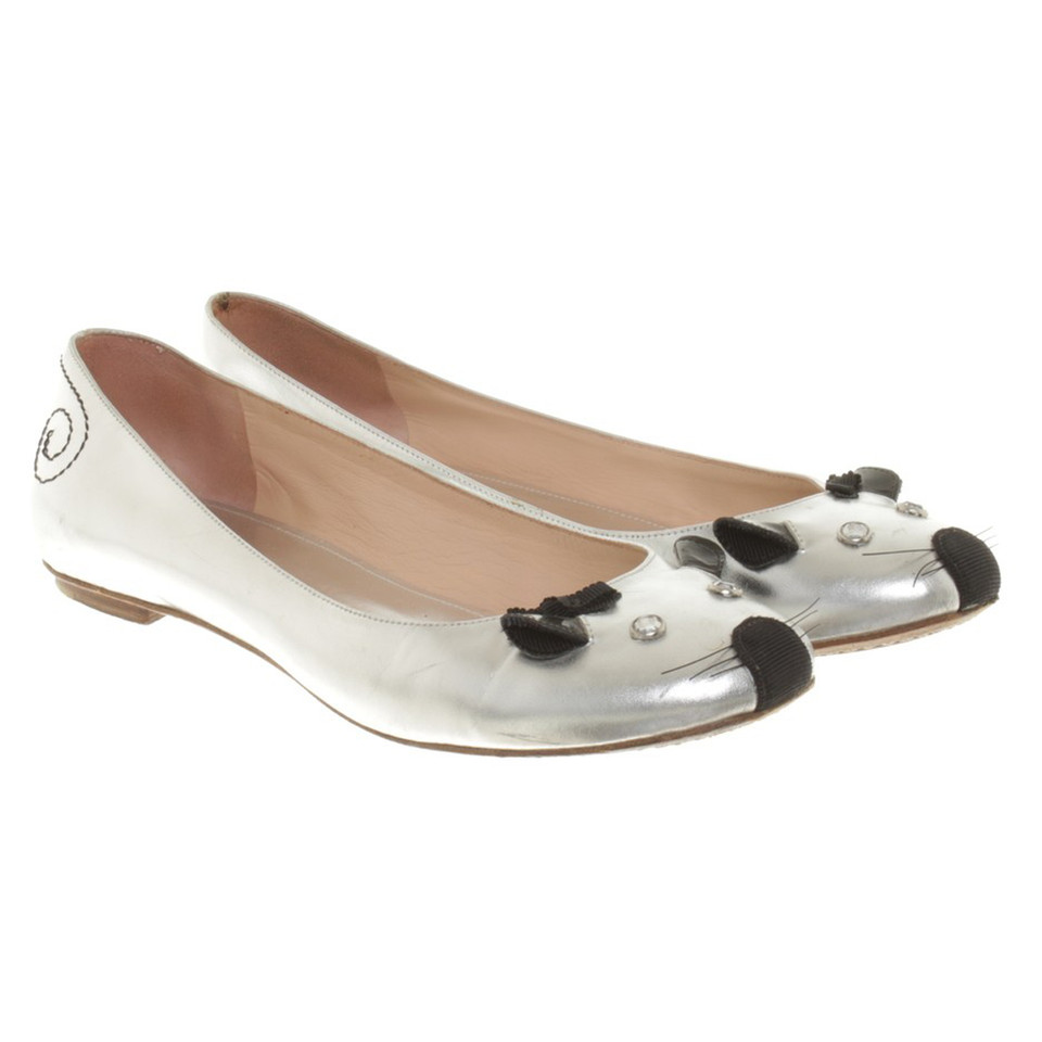 Marc By Marc Jacobs Ballerinas in silver