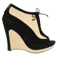 Fendi Wedges in black / beige