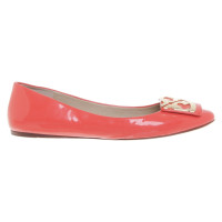 Tory Burch Ballerinas in coral red