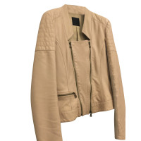 Pinko Oberteil aus Leder in Beige