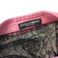 Dolce & Gabbana Camicetta con guipura nera