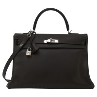 Hermès Kelly Bag 35 aus Leder in Braun