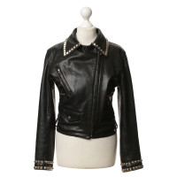 Moschino Cheap And Chic Lederjacke mit Nieten