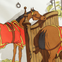 Hermès Seidentuch mit Pferde-Motiv