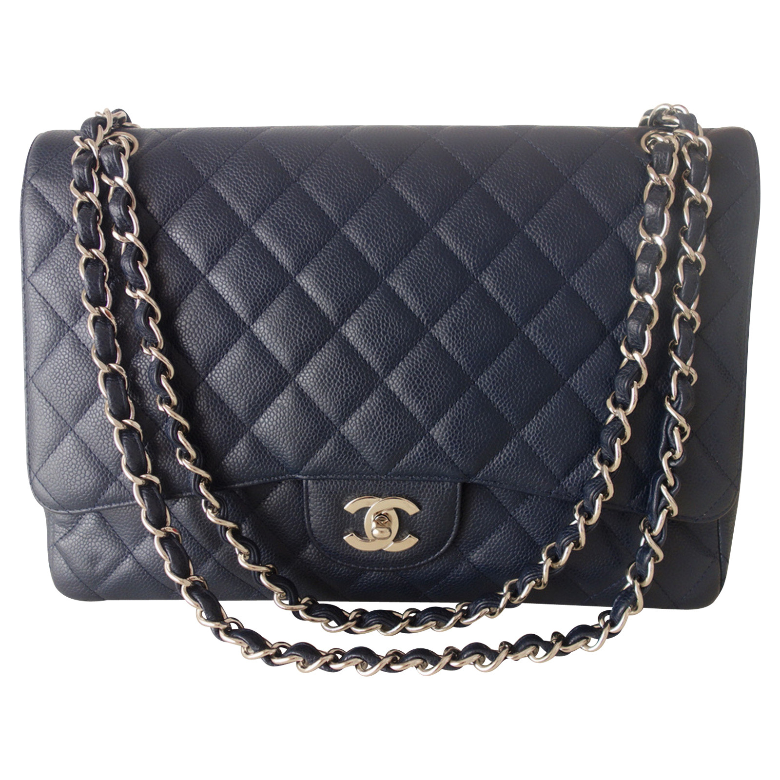 Dialoog Specialist Geschatte ChanelClassic Flap Bag Leather in Blue- Second-handChanelClassic Flap Bag  Leather in Bluegebruikt kopen voor5450€(6712290)