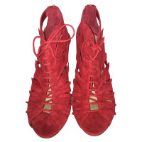 Jimmy Choo Sandalen aus Wildleder in Rot