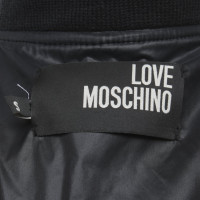 Moschino Love Bomber coat in black