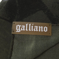 John Galliano Zijden sjaal met print