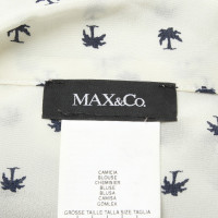 Max & Co Seidenbluse mit Palmenprint