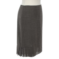 Akris Skirt Wool in Brown