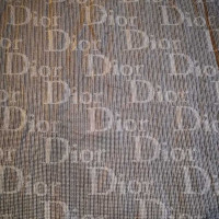 Christian Dior Schal/Tuch aus Seide in Grau